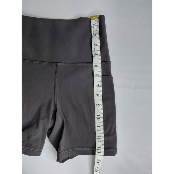Athleta Salutation Stash 5" Shorts XXS Nylon Spandex Gray - Picture 5 of 7
